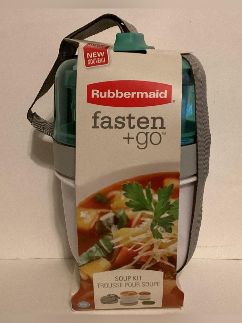 Rubbermaid Fasten + Go Soup Kit 3-Piece Set, Sea Foam Green